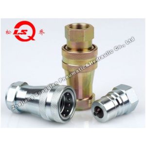 China LSQ-S6 Close Type Hydraulic Quick Coupling with NBR Seals Ball-Locking Mechanism and Precision Machined Steel Construction on sale