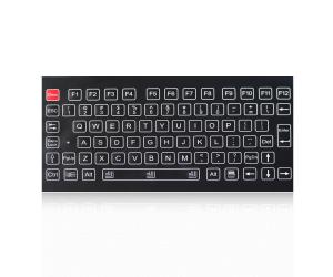 China Compact Format Industrial Membrane Keyboard With Metal Dome Key Switch Technology on sale