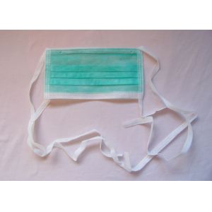 9.5 X 17.5cm Face Mask Scrub Ear Loop And Tie On Disposable 3 Ply Face Mask