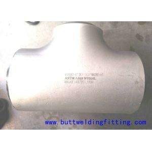 ASME B16.9 WP304H Seamless / Weld Stainless Steel Pipe Tee , Thickness Sch10-160