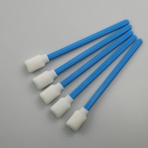 Cleanroom Foam Swabs 128mm Polypropylene Handle for Printer Maintenance