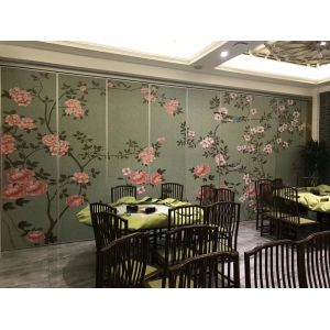 Soundproof Movable Partition walls , Manual Acoustic Operable Wall Office System