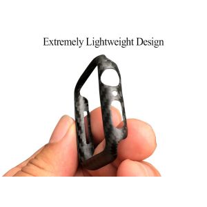 Black Color Matte Finish Carbon Aramid Fiber Apple Watch Series 4 Case