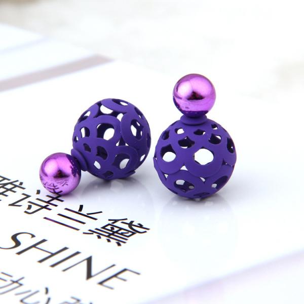 Hot explosion models earrings earrings sparkling earrings simple double-sided