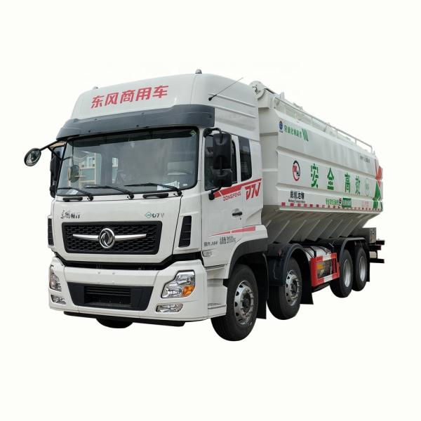 DONGFENG 8*4 Double Row 46000 Liters Farm Animal Feed Transport Lorry bulk Feed