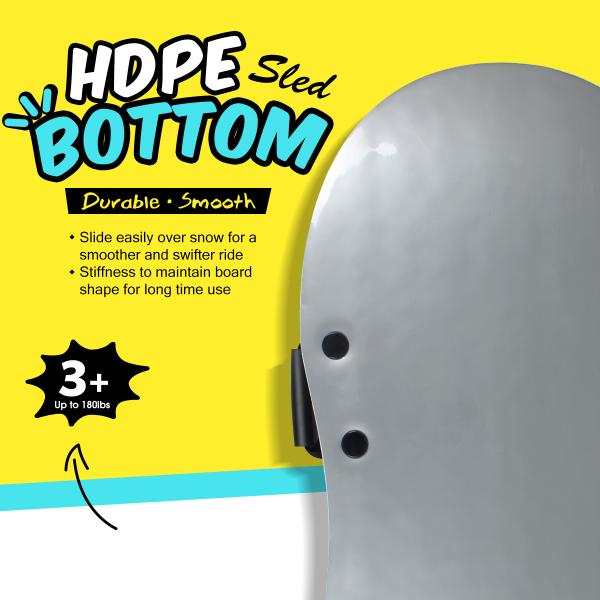 Experience Comfort and Durability with All Mountain Snow Sled Durable XPE Foam Material