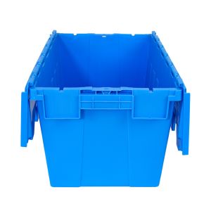 Large Distribution Stack and Nest Turnover Plastic Moving Crate with Customized