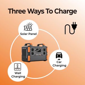 1200W LiFePO4 Portable Power Station with MPPT Solar Charging