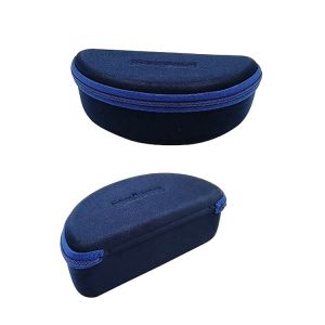 Customizable Logo Zipper Eyeglasses Case Big Box Black Glasses Case Shockproof