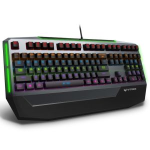 RGB Backlit Gaming Computer Keyboard 108 Keys With Conflict - Free Design