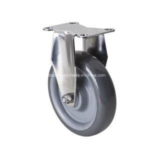 China Stainless Steel 4 100kg Rigid PU Caster S5404-75 for Industrial Applications on sale