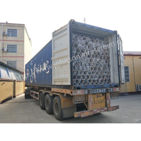 Galvanized Steel 34 Bar Wire Wrapped Screen , Johnson Water Well Screen