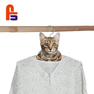 Cute Design Clothes Flexo Printing BSCI Assured Custom Cardboard Hangers