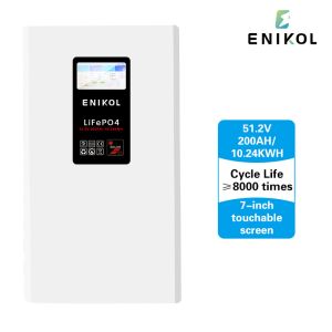 Touchscreen 48V Home Energy Storage Battery 51.2V 200AH Lithium Iron Phosphate Battery 10240WH