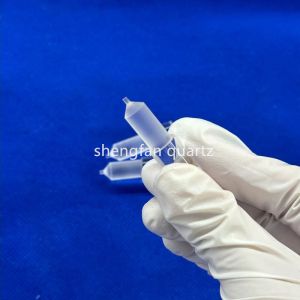 Custom High Light Transmittance High Purity Full Transparent Slotted Quartz Rod