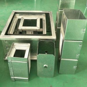 VCD Fire Air Duct Damper Frame Roll Forming Machine With Punching