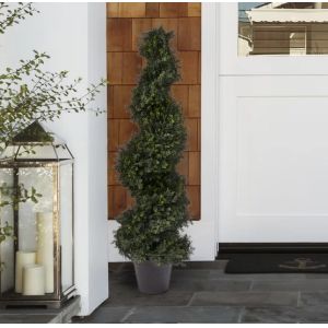 Height 150cm Cypress Tree Green Artificial Plant UV Resistant