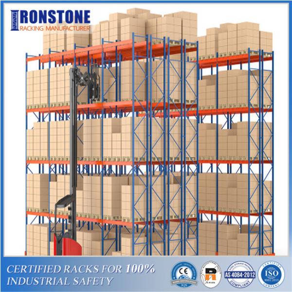 Easily Adjusted Or Relocated Double Deep Versatile Pallet Rack With Telescoping