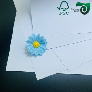 FSC Certified 80GSM Recycled Pulp Cream Woodfree Paper Ideal For Notebooks