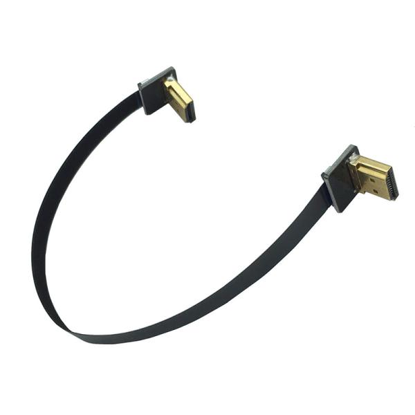 90 Degree Down Angled HDMI Ribbon Cable A Male To Male For FPV Gimbal