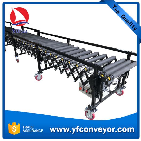Quality Expandable Motorized Rubber coated Flexible Roller Conveyor wholesale