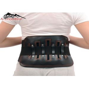 Cheap Leather Sports Lumbar Support Belt For Back Pain , S - XL Size Custom for sale