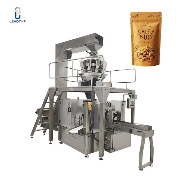 Quality Automatic Premade Bag Multihead Weigher Packaging Line for Peanuts Packing Machine Include Metal Detector/Code Printing wholesale
