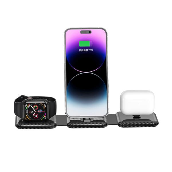 Quality Foldable 3 In 1 Wireless Charger Magnetic Vertical Fast Speed wholesale