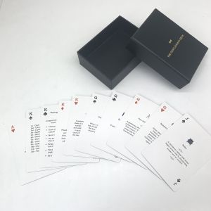 Custom Printed Waterproof Plastic Poker Cards With Rigid 2PCS Box 63x88mm