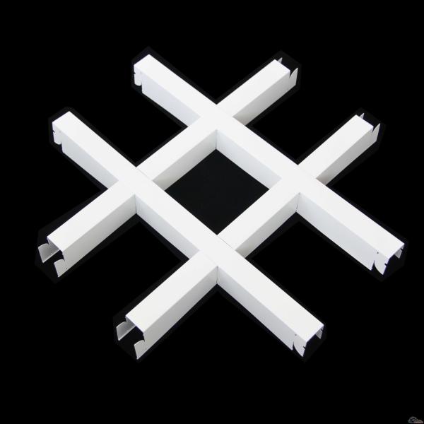 Fire - Proof Rectangular Tube Plain Aluminum Ceiling Panels For Commecial