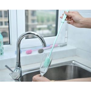 Bpa Free Multipurpose Silicone Dish Brush With Handle