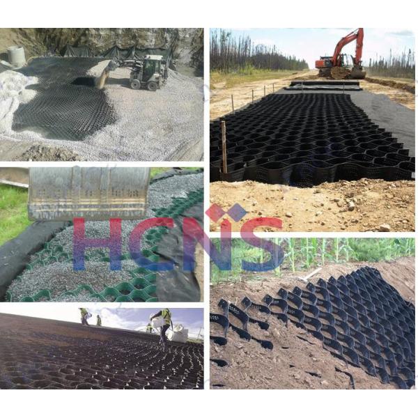 Quality ASTM Perforated Geocell For Road Construction Soil Stabilization wholesale