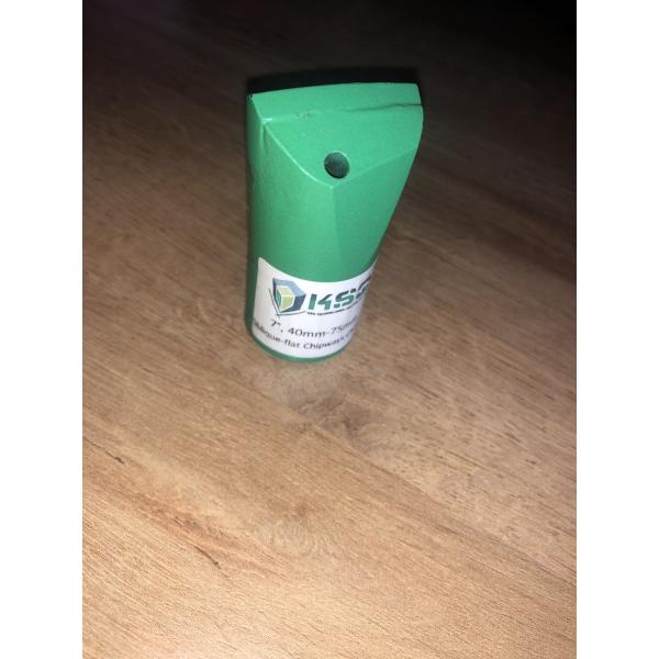 High Wear Resistance Rock Drilling Tools Tapered Chisel Bit Oblique - Flat