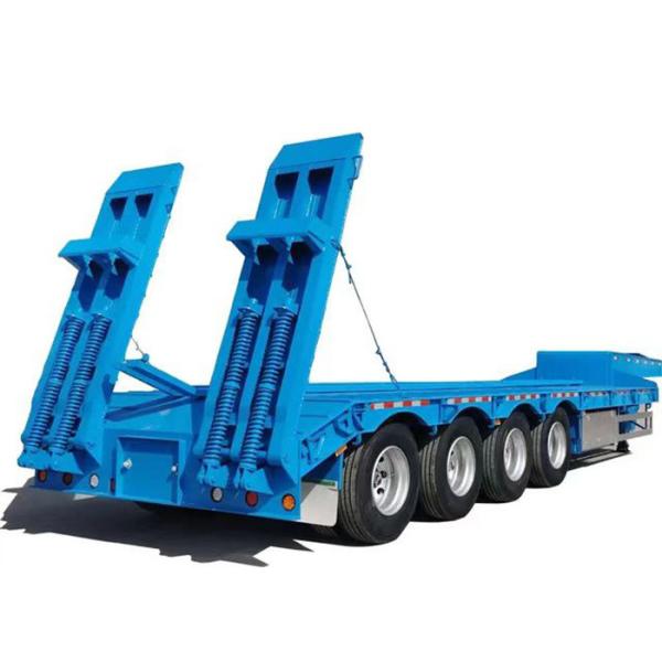 137500 to 26000*2500to2550 height Gooseneck Hydraulic Ramp Lowbed Trailer for