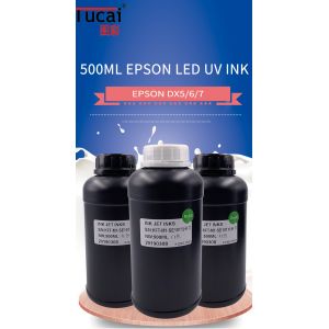 500ml Taiwan Ink Uv Led Ink For DX5 DX6 DX7 Epson Printhead