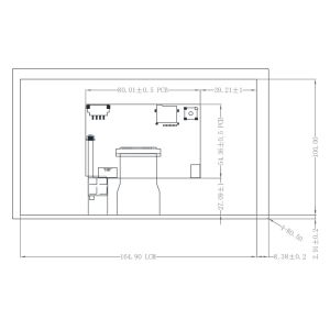 7 Inch TFT LCD Display 1024x600 with Capacitive Touch Panel