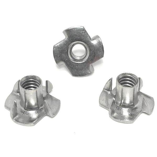 DIN Standard M5 M64 A2 A4 Claw 4 Prong Furniture Tee Metal Nut Stainless Steel Ss304 316 316l Metric Measurement System