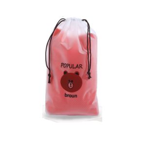 Degradable Drawstring Plastic Bag PE Beam Pocket Reusable For Clothes