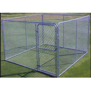 China 1.8m Height Strong Large Metal Dog Kennel Portable Dog Fence For Camping on sale
