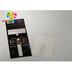 Custom Slide Blister Card Packaging Spray Folding Packaging Paper Card With Hole