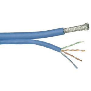 4 Pair CAT5E Lan Cable , RG6QUAD with 24AWG UTP CAT5E Cable For computer network