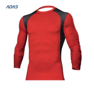 Sublimation Mens Rash Guard Long Sleeve Diving Compression Spangle Embroidery