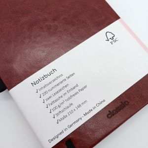 Medium Size A5 Dot Grid Notebook , Custom Logo Notebooks With Numbered Pages