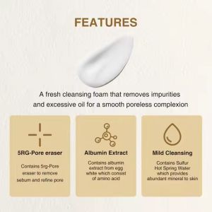 Private Label Pure Egg White Hyaluronic Acid Pore Cleansing Cream Egg Yolk