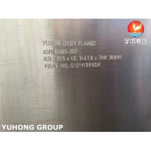 Cheap ASME SA105 Carbon Steel Body Flange For Heat Exchanger PT Available for sale