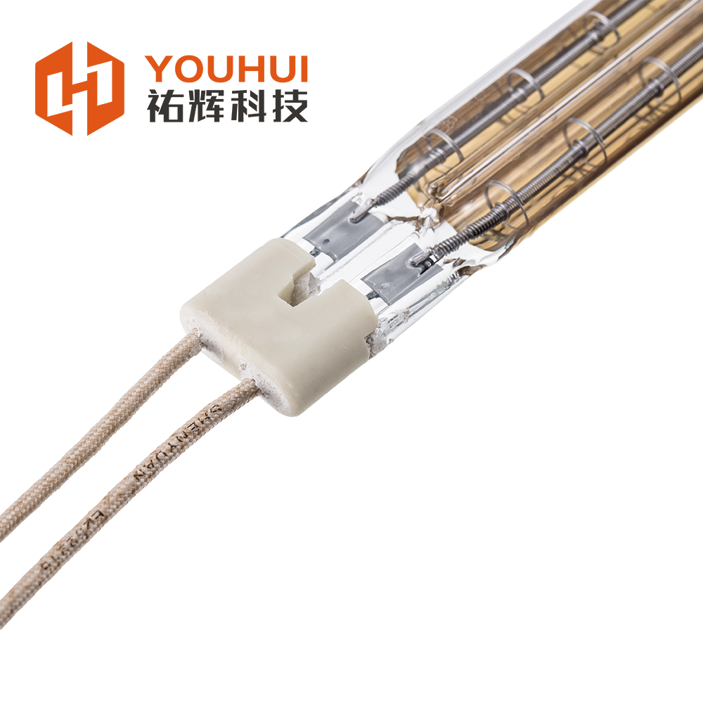 45-480V 150-6000W Ceramic Cap Infrared Heating Element Tube with Gold Coating