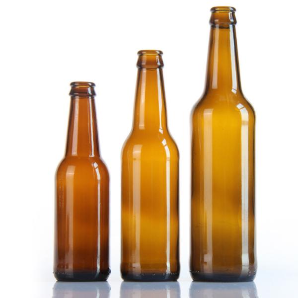 Quality Frosted Empty Glass Soda Bottles 16 Oz Glass Bottle With Crown Cap wholesale