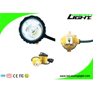 25000lux Waterproof Rechargeable Mining Cap Lamp 348lum For Underground Coal