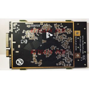 Custom Green Fr4 HDI PCB Board / 10 Layer Pcb Black Solder Mask 7Mil BGA