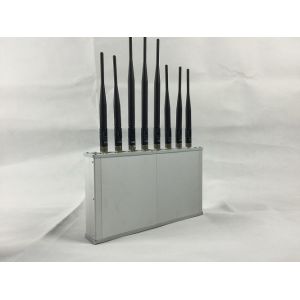 Cheap 8 Band Desktop Phone Signal Jammer Compatible With ICNIRP Standards for sale